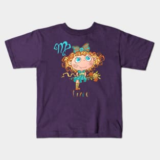 Virgo Zodiac Children Kids T-Shirt